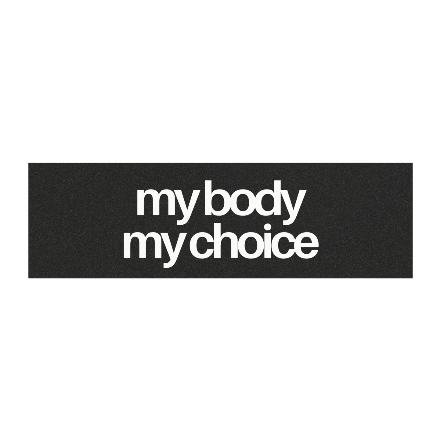 My Body My Choice Black & White Car Magnet