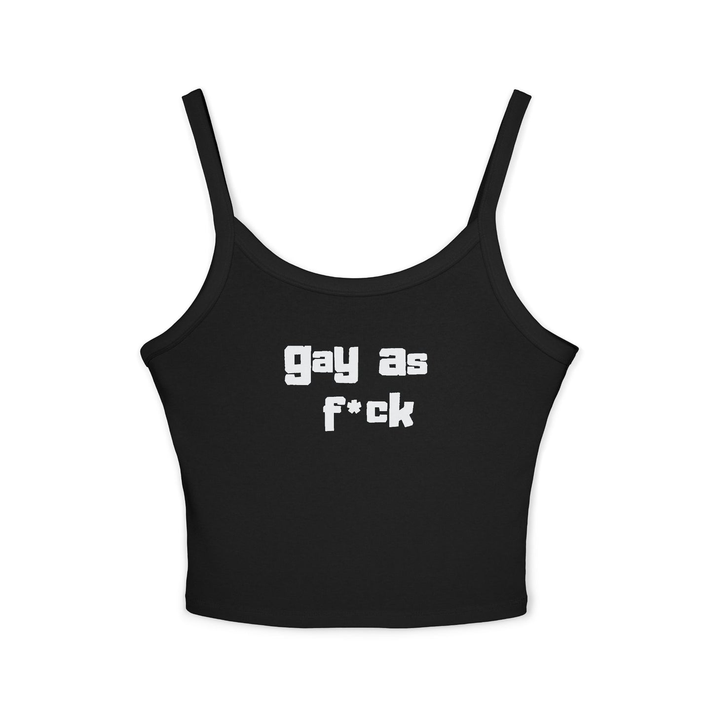 Gay As Fuck Blocky Letters Tank Top