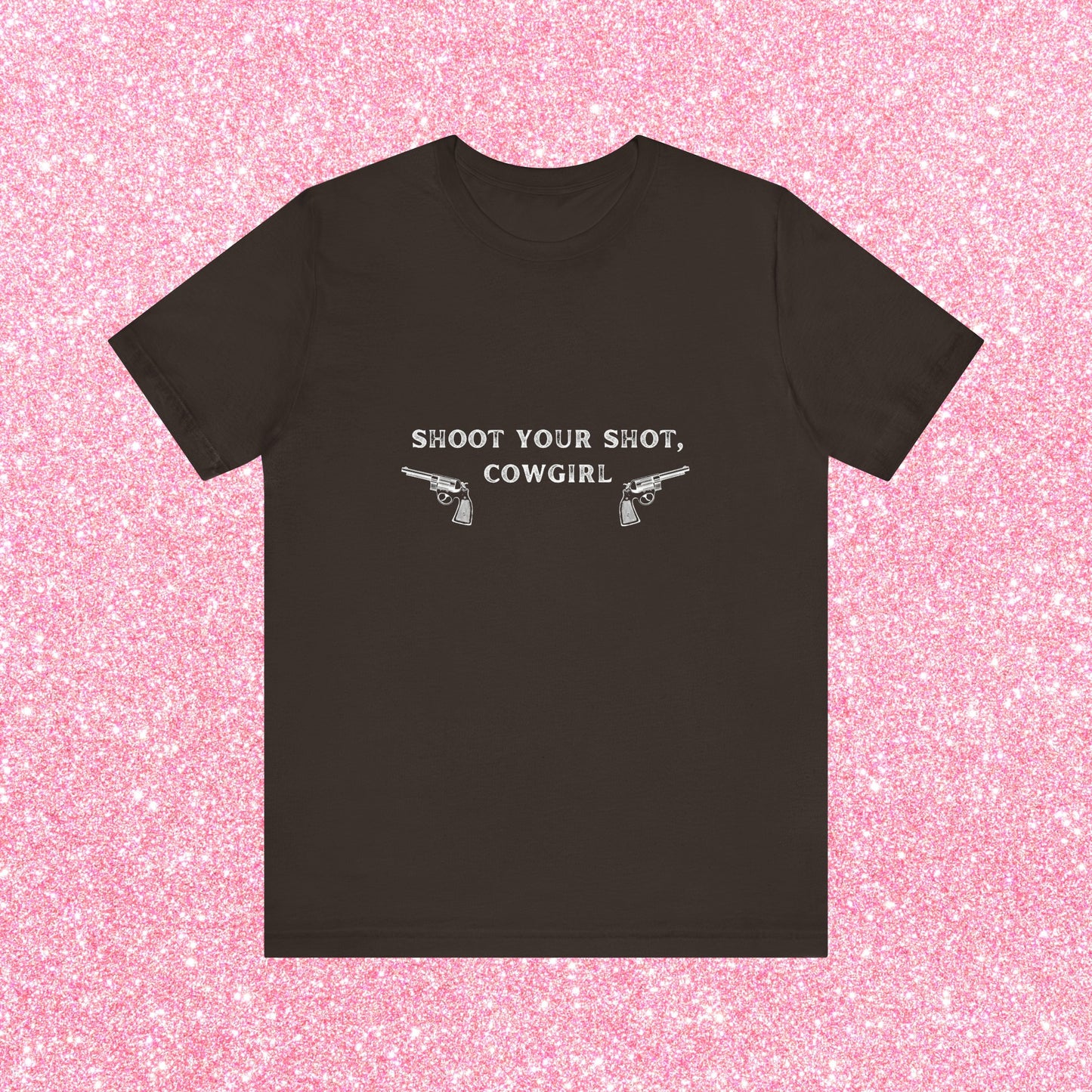 Shoot Your Shot Cowgirl, Soft Unisex T-Shirt
