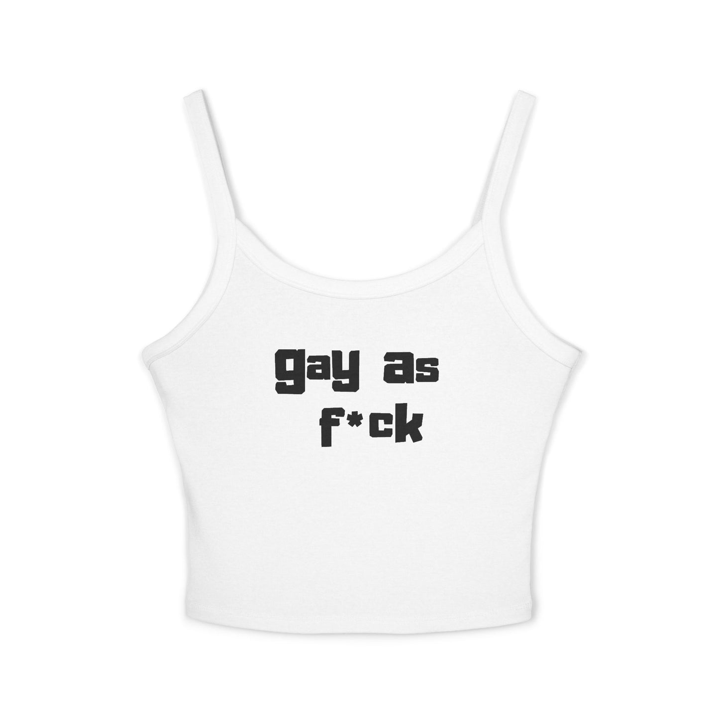 Gay As Fuck Blocky Letters Tank Top