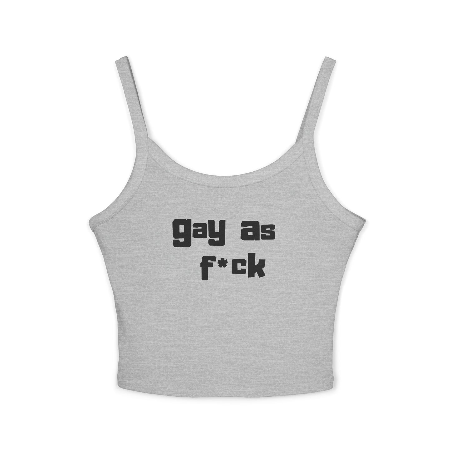 Gay As Fuck Blocky Letters Tank Top