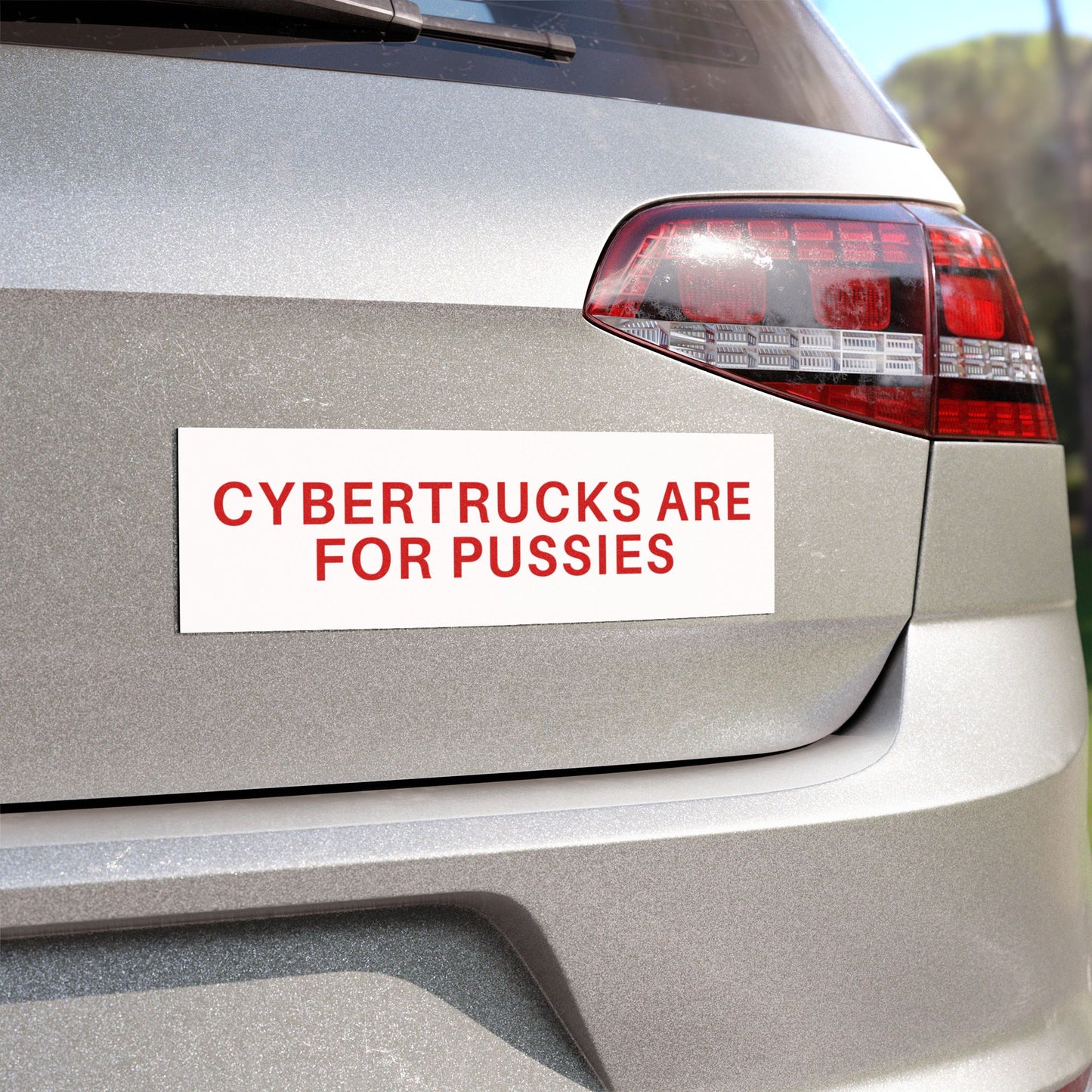 Cybertrucks Are For Pussies Car Magnet