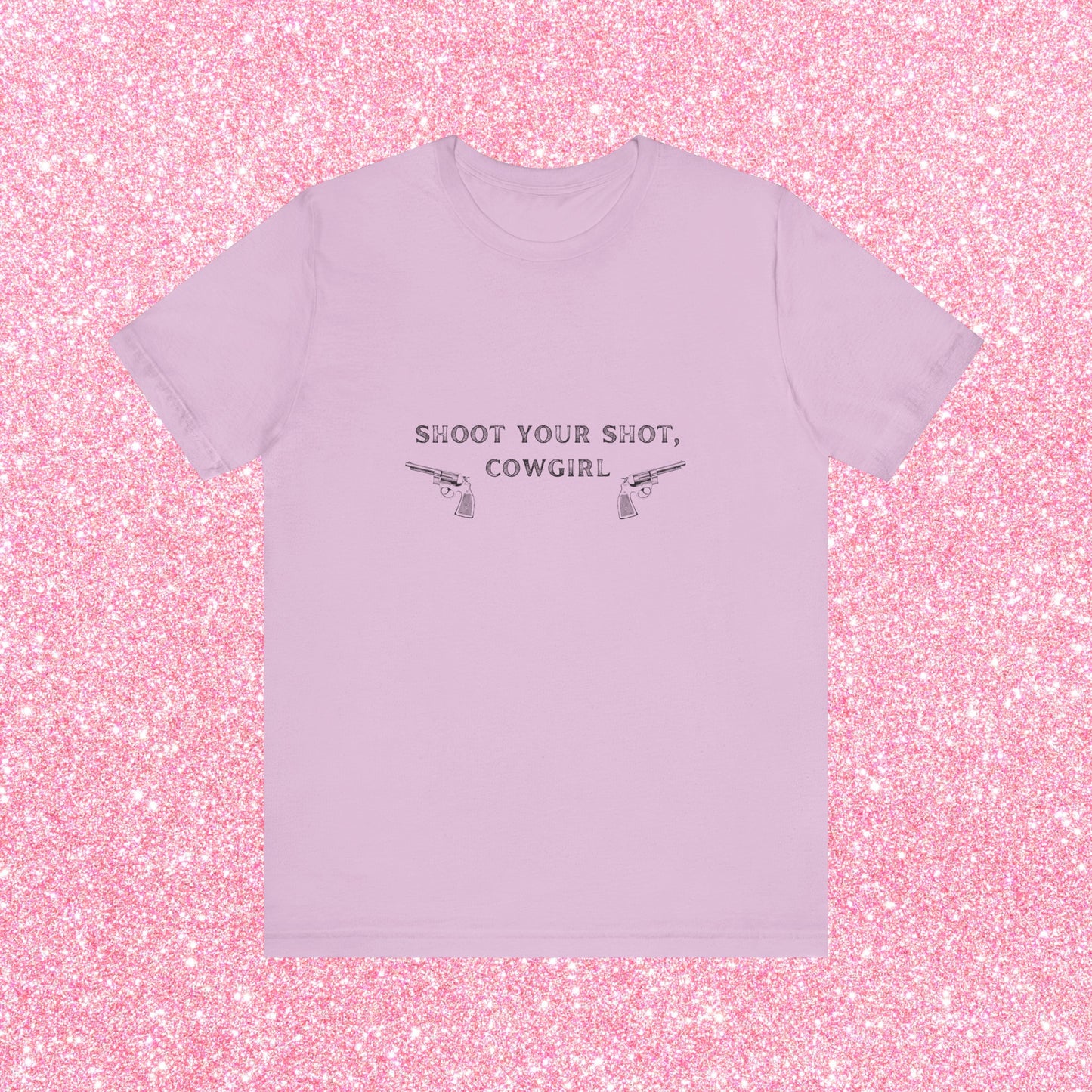 Shoot Your Shot Cowgirl, Soft Unisex T-Shirt