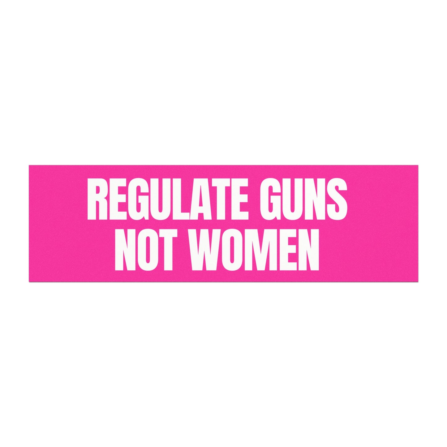 Regulate Guns Not Women Car Magnet