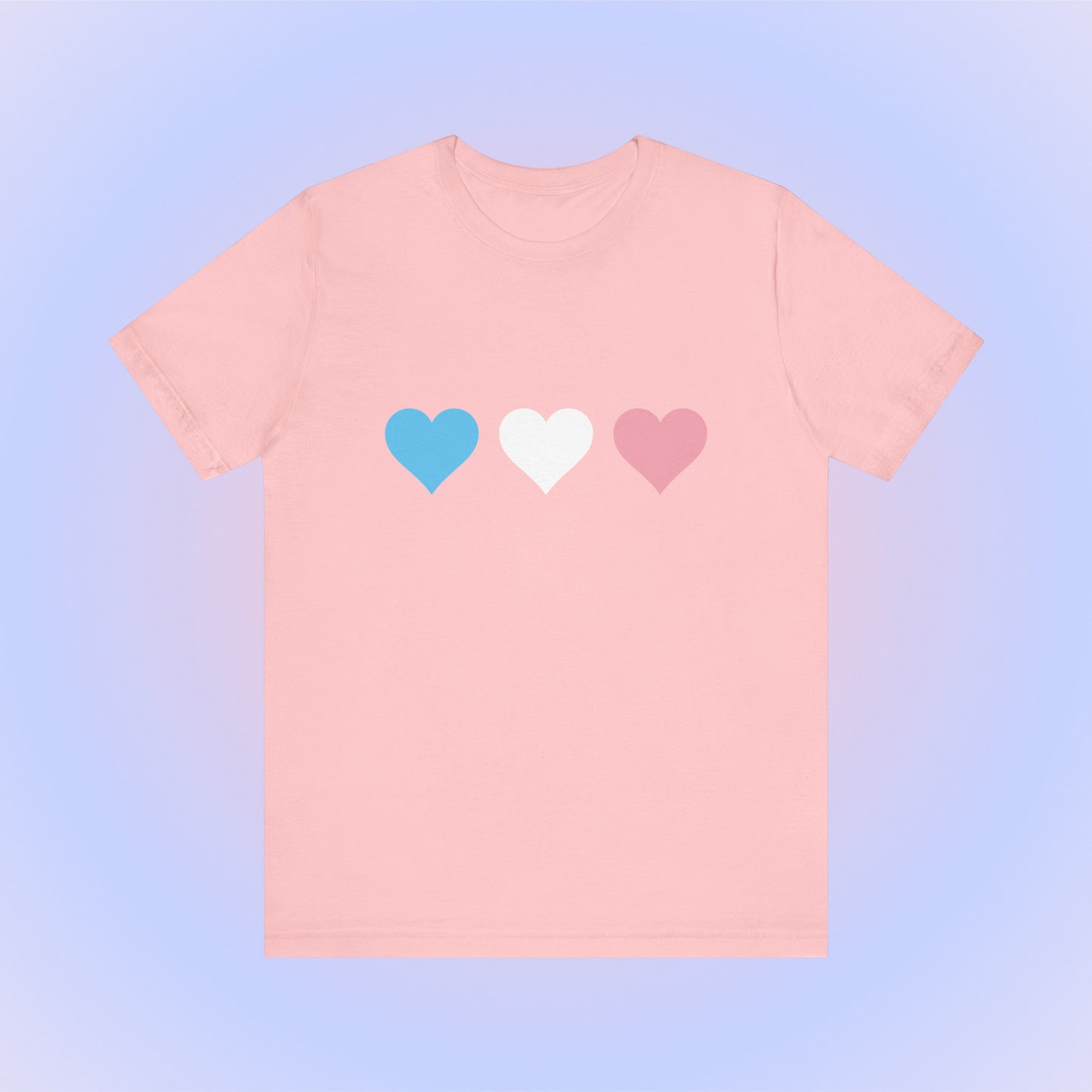 Transgender Pride Hearts, Soft Unisex T-Shirt