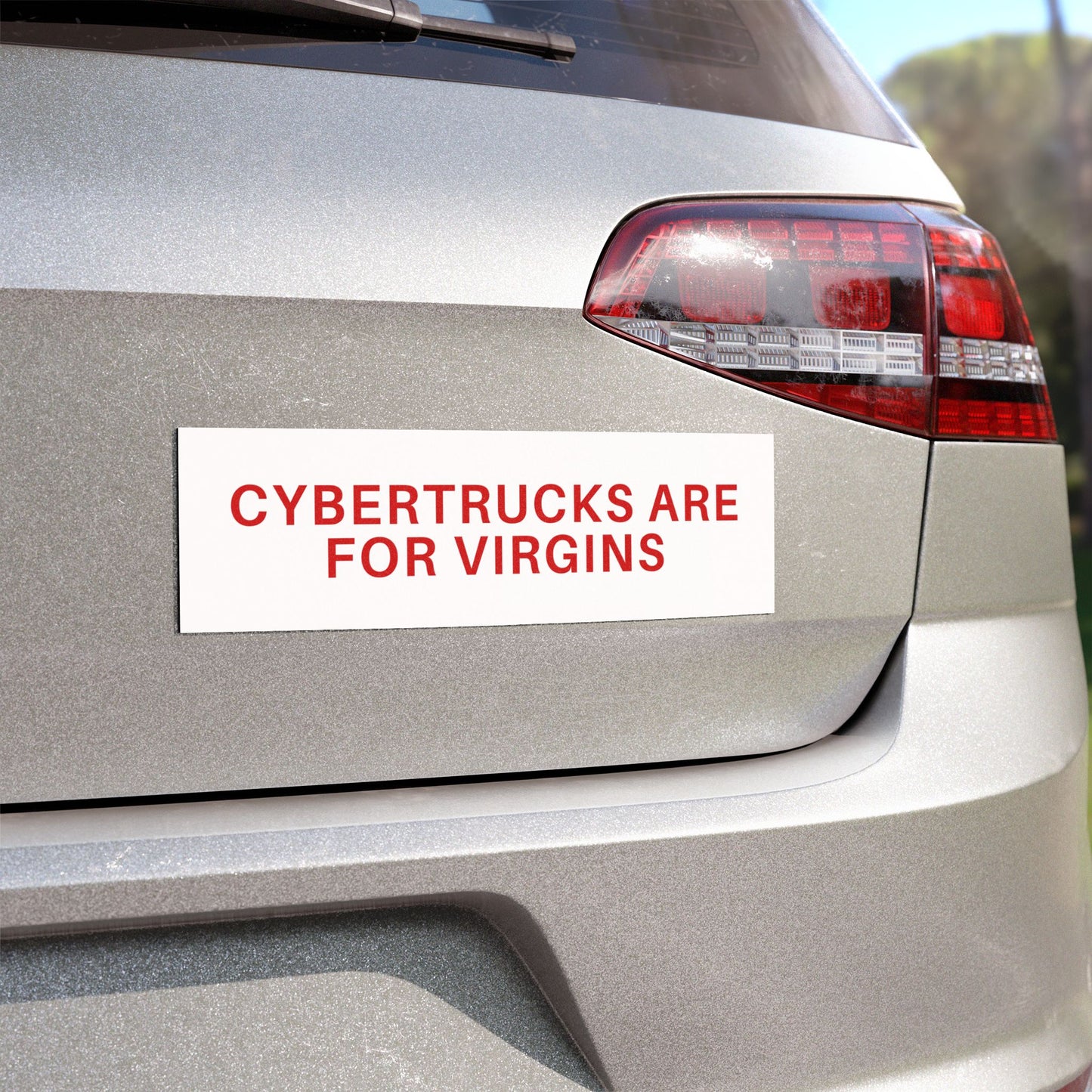 Cybertrucks Are For Virgins Car Magnet