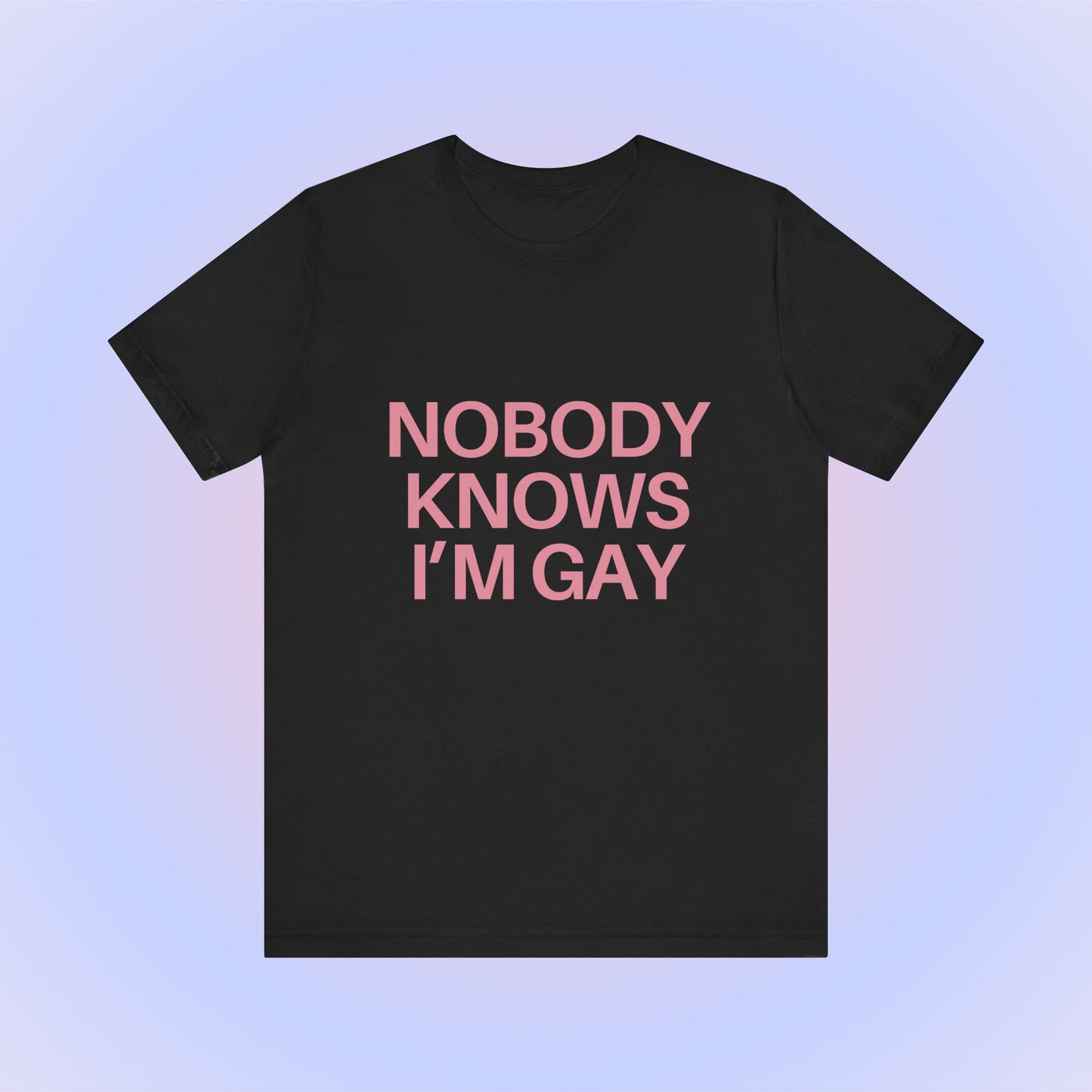 Nobody Knows I'm Gay, Soft Unisex T-Shirt