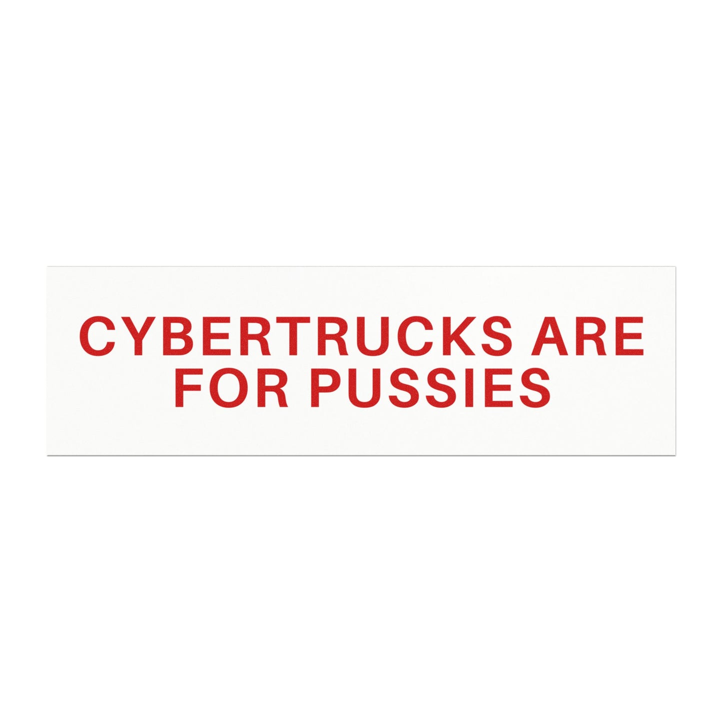 Cybertrucks Are For Pussies Car Magnet