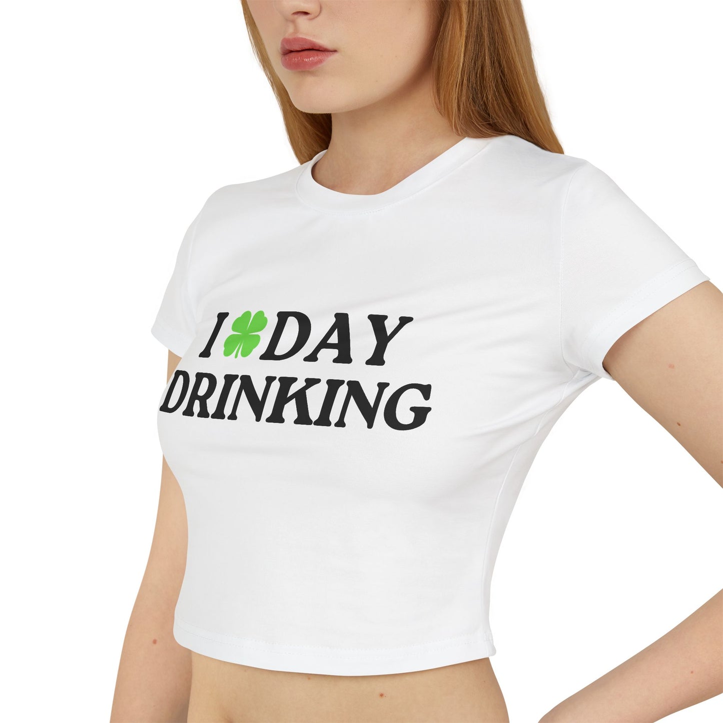 I Love Day Drinking Shamrock St Patrick's Day Baby Tee