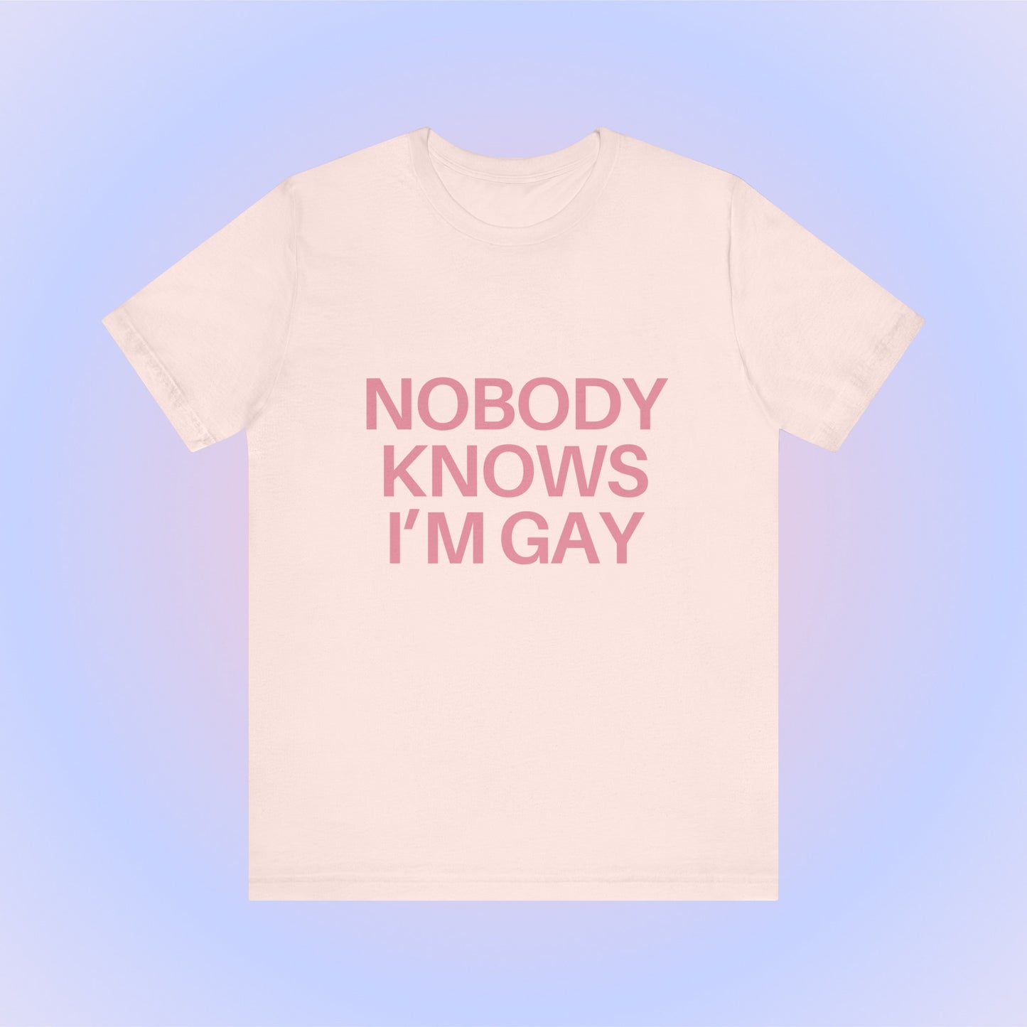 Nobody Knows I'm Gay, Soft Unisex T-Shirt