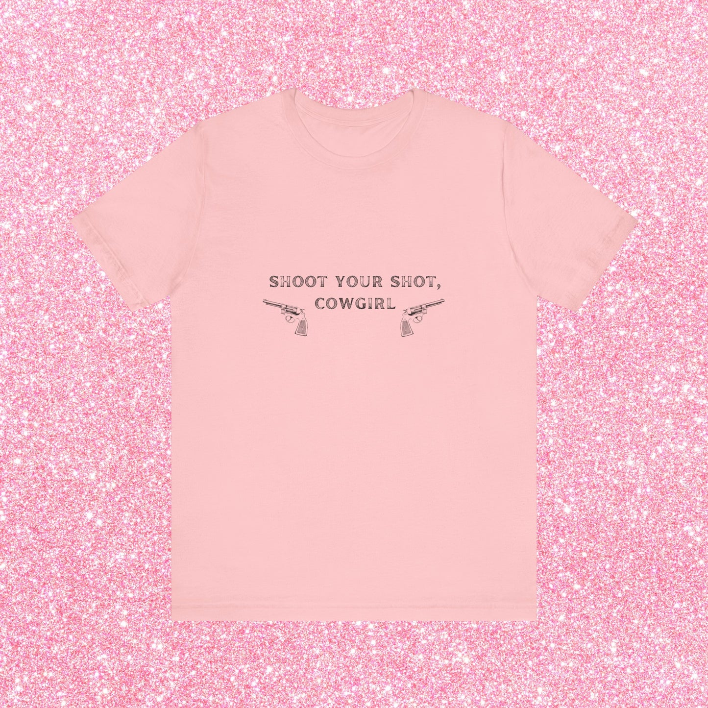 Shoot Your Shot Cowgirl, Soft Unisex T-Shirt