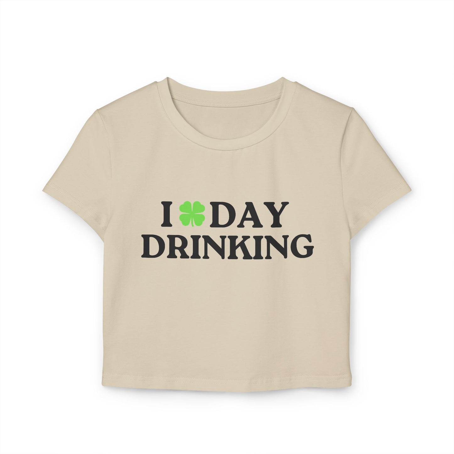 I Love Day Drinking Shamrock St Patrick's Day Baby Tee