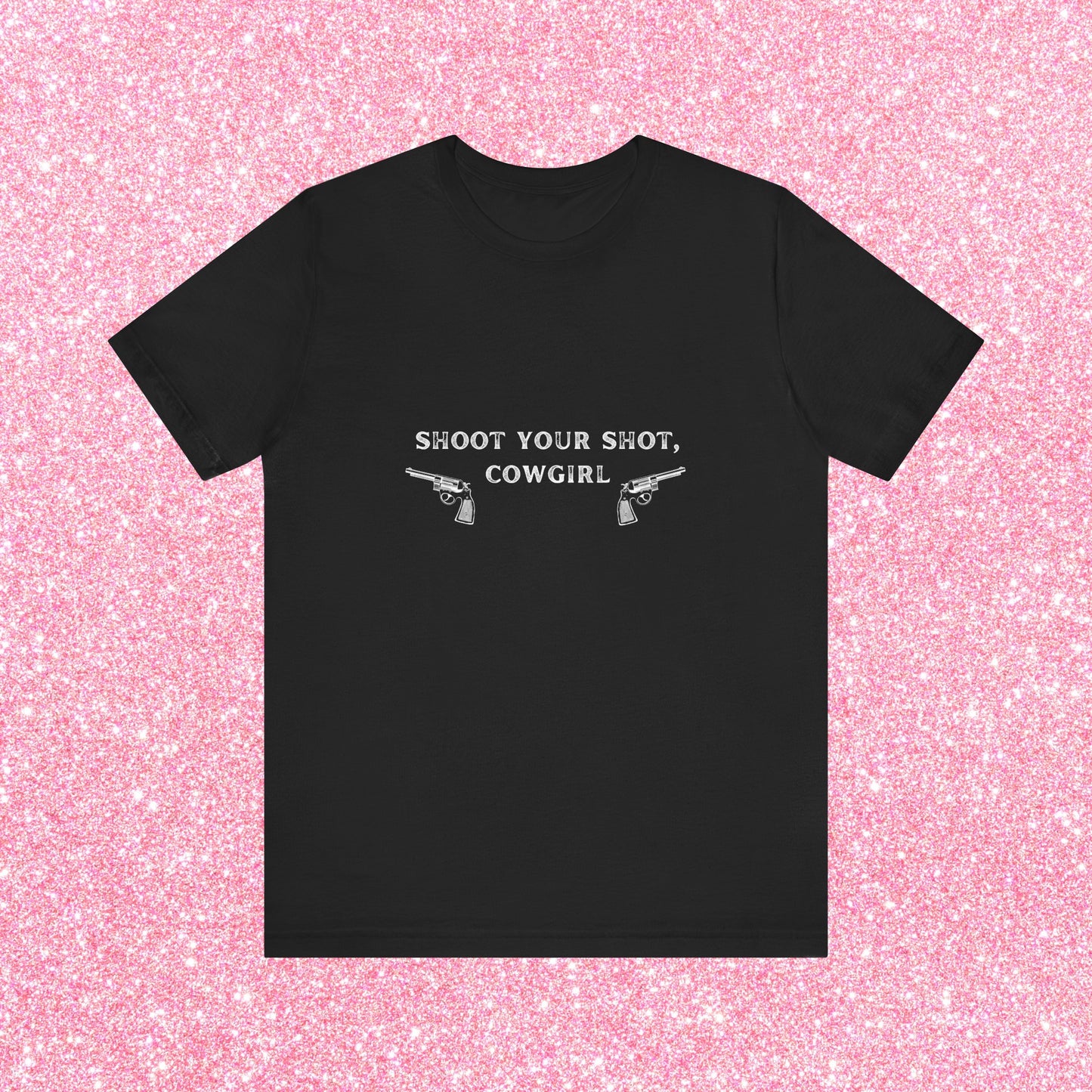 Shoot Your Shot Cowgirl, Soft Unisex T-Shirt