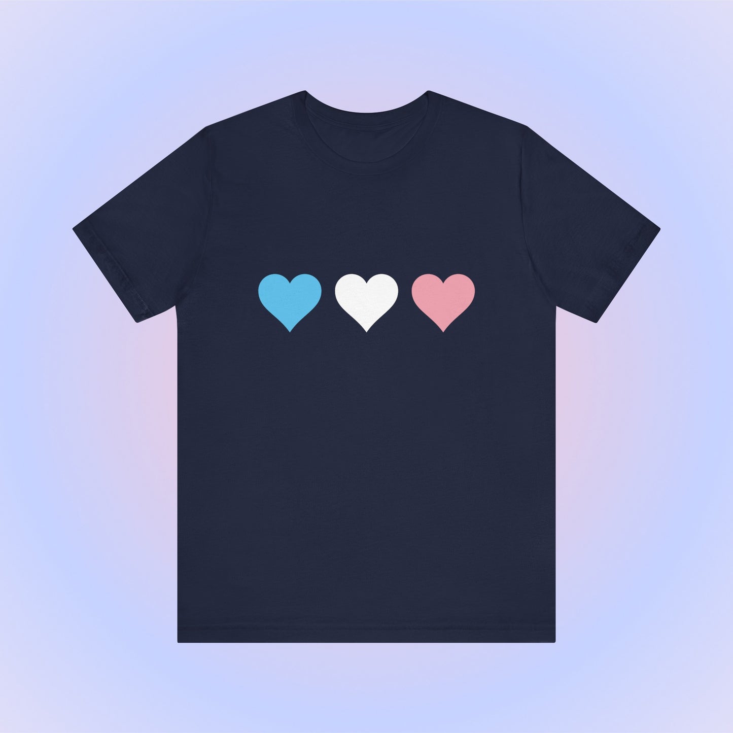 Transgender Pride Hearts, Soft Unisex T-Shirt