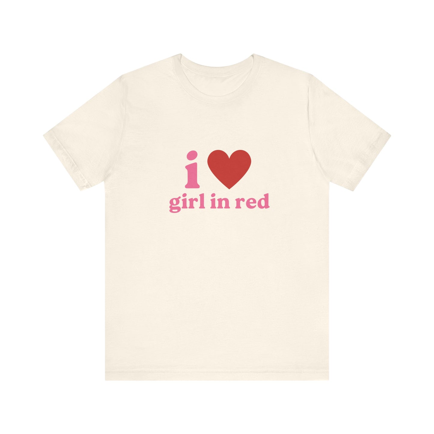 I Love Girl In Red Soft Unisex T-Shirt