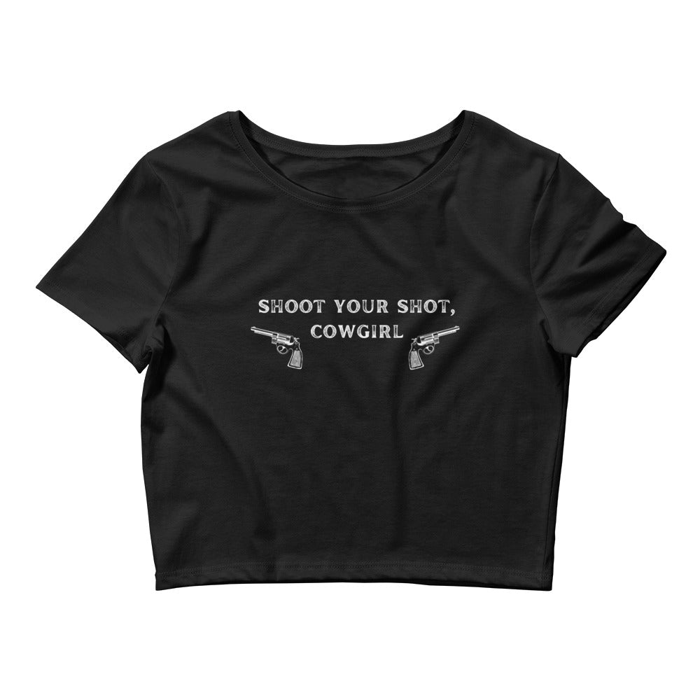 Shoot Your Shot Cowgirl Crop Top
