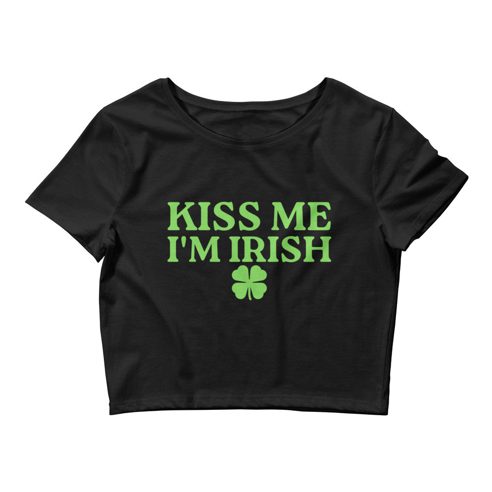 Kiss Me I'm Irish Crop Top