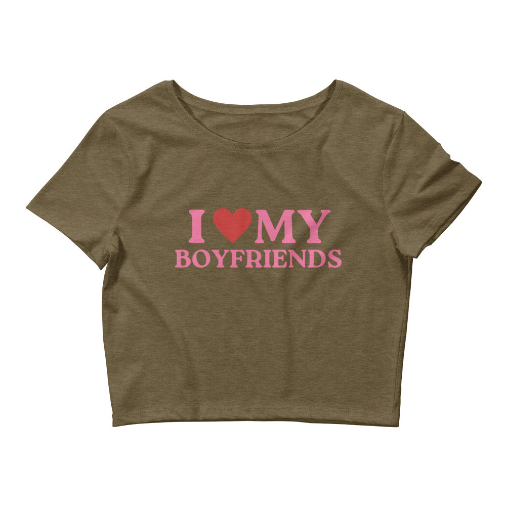 I Love My Boyfriends Crop Top