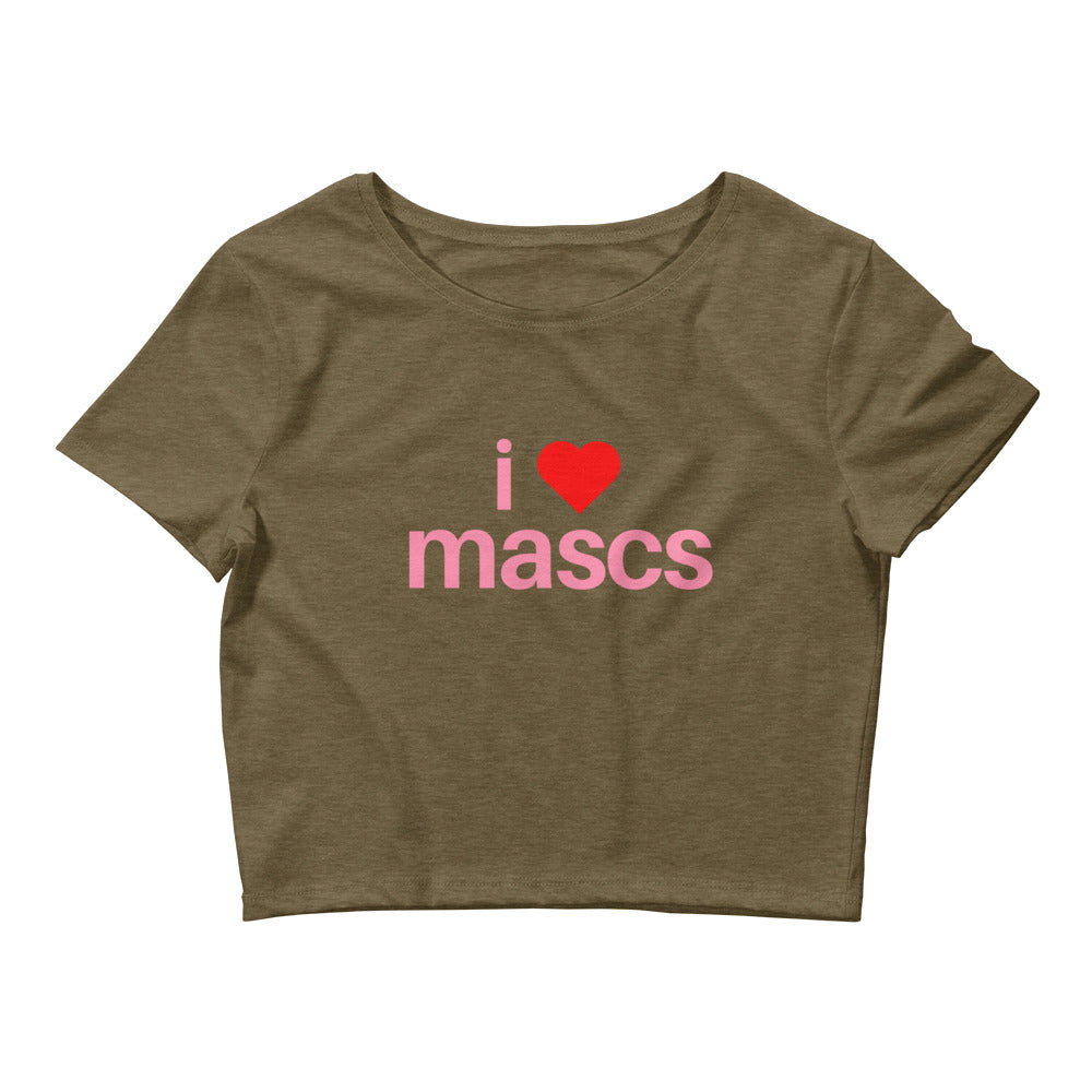 I Love Mascs Crop Top