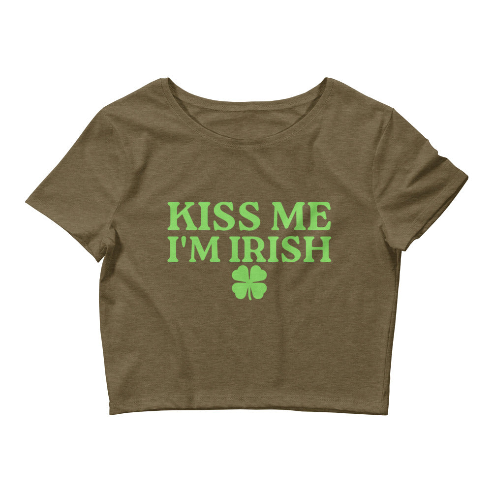 Kiss Me I'm Irish Crop Top