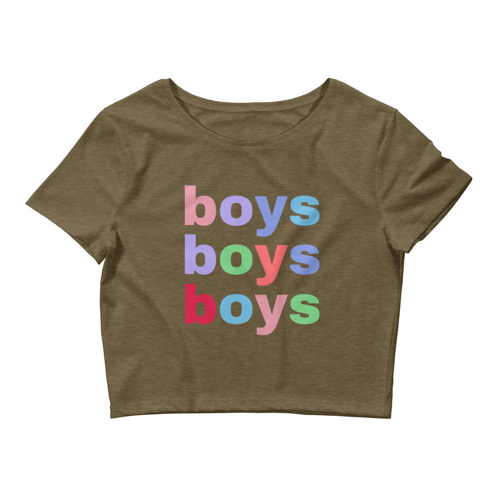 Boys Boys Boys Crop Top