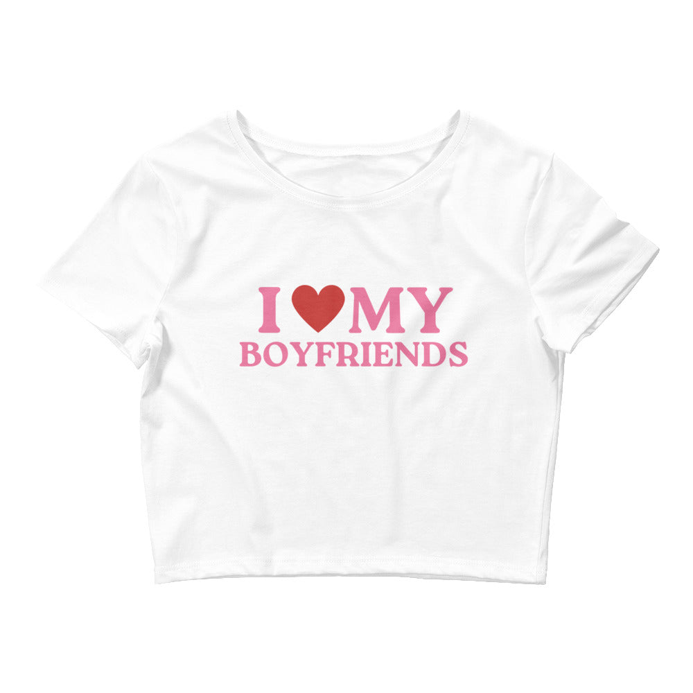 I Love My Boyfriends Crop Top
