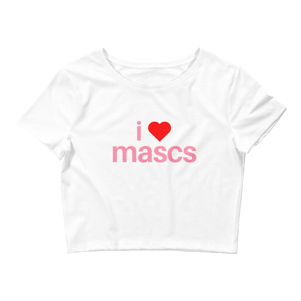 I Love Mascs Crop Top