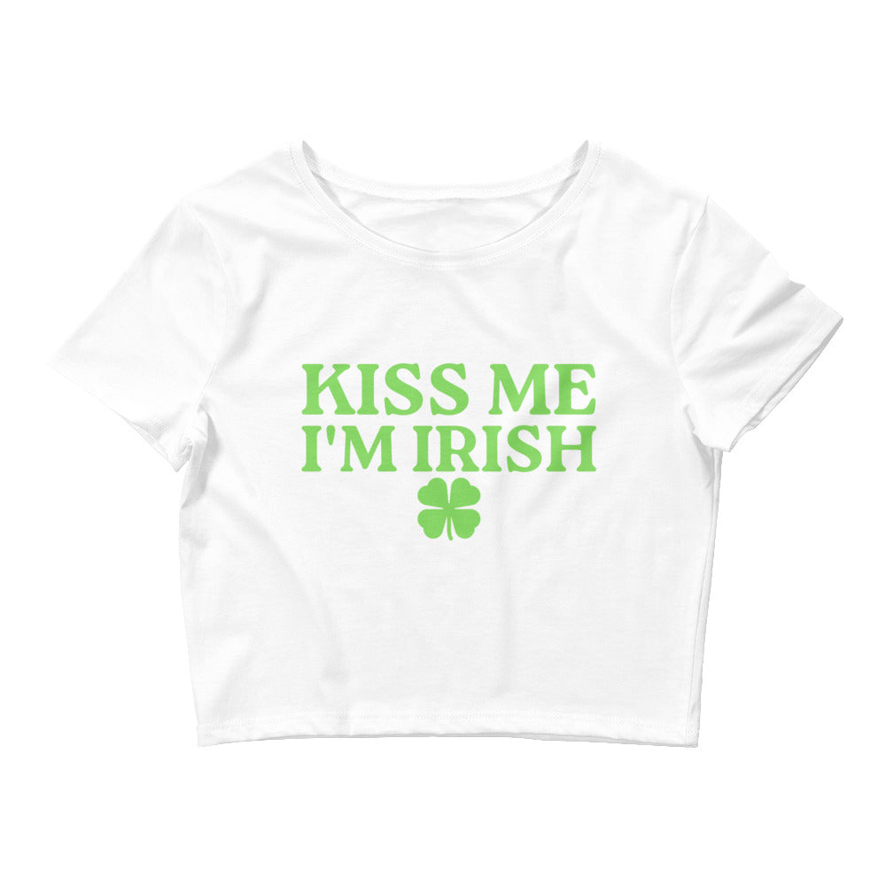 Kiss Me I'm Irish Crop Top