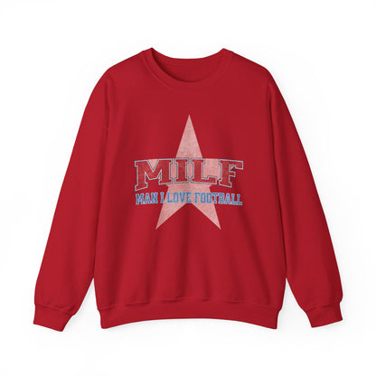 MILF Man I Love Football Retro Sweatshirt