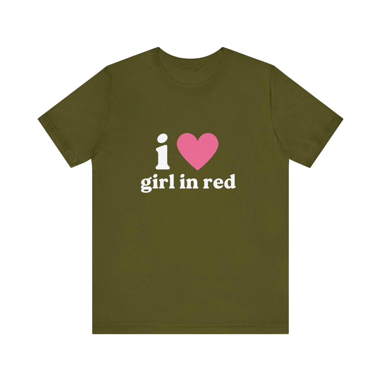 I Heart Girl In Red Soft Unisex T-Shirt