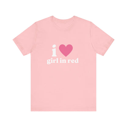 I Heart Girl In Red Soft Unisex T-Shirt