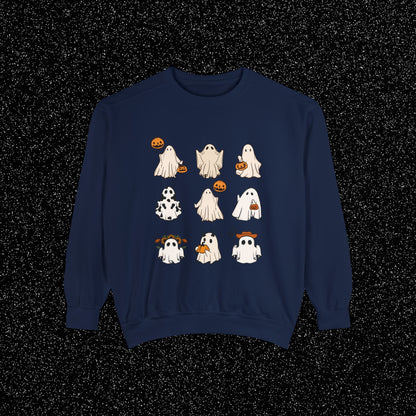 Retro Halloween Ghost Sweatshirt