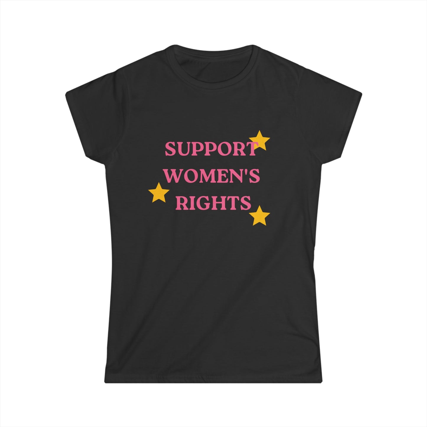 Support Women's Rights and Wrong's Fitted Tee