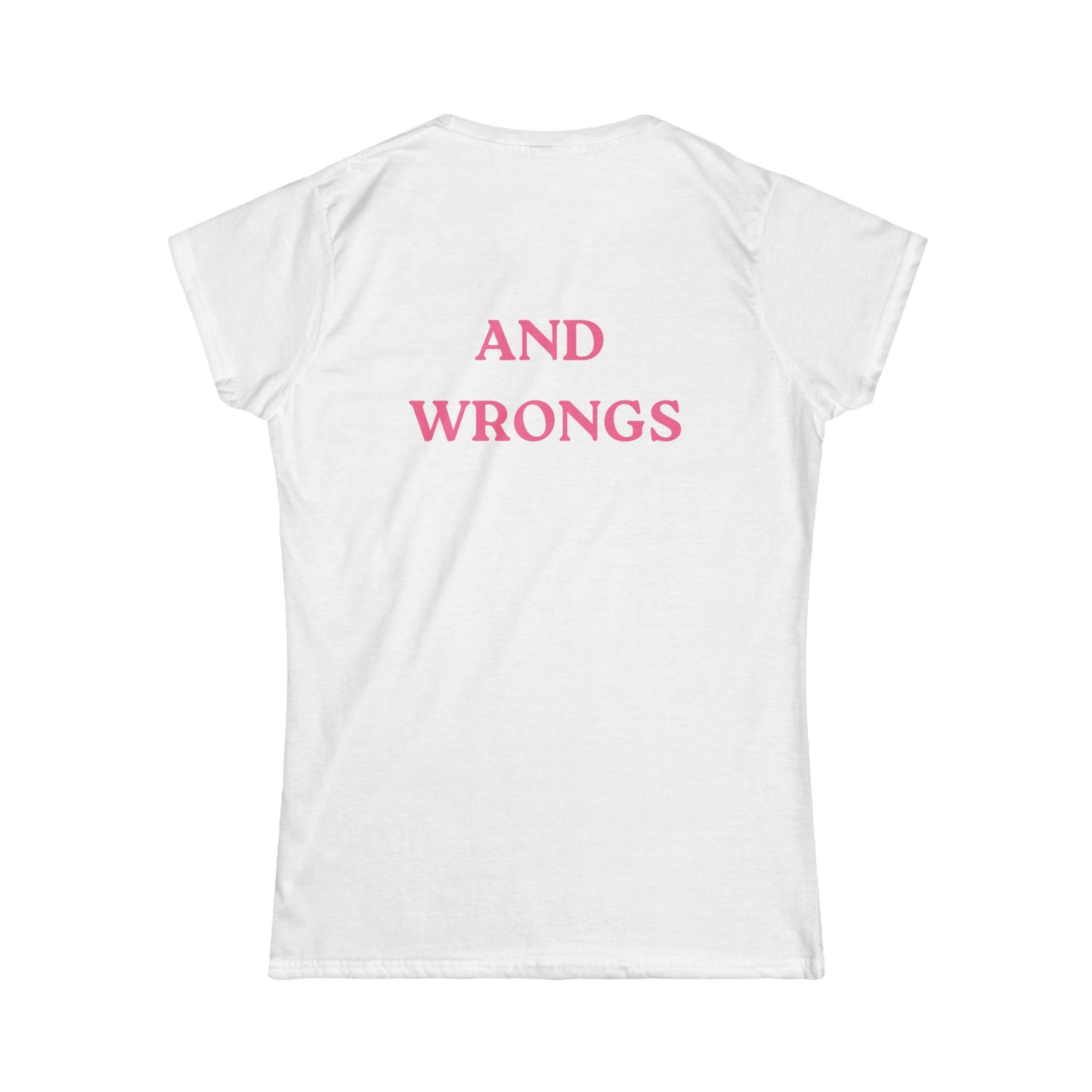 Support Women's Rights and Wrong's Fitted Tee