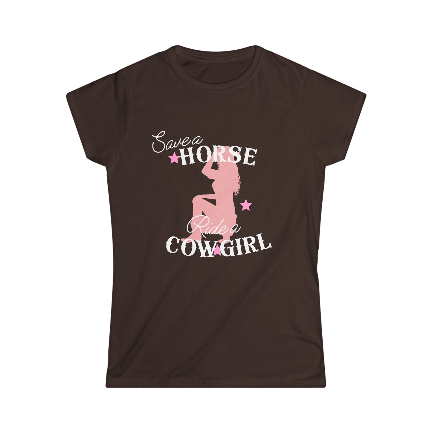 Save A Horse Ride A Cowgirl Fitted Tee