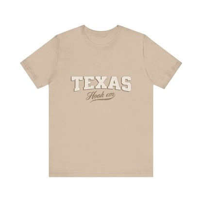 Texas Hook Em Vintage Neutral T-Shirt