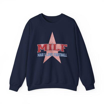 MILF Man I Love Football Retro Sweatshirt