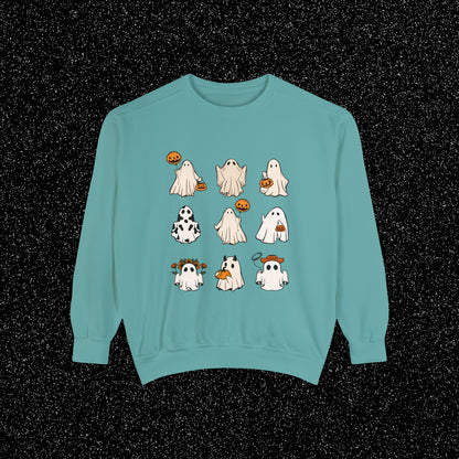 Retro Halloween Ghost Sweatshirt