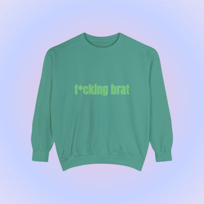 F*cking Brat, Unisex Comfort Colors Sweatshirt