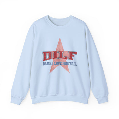 DILF Damn I Love Football Retro Sweatshirt