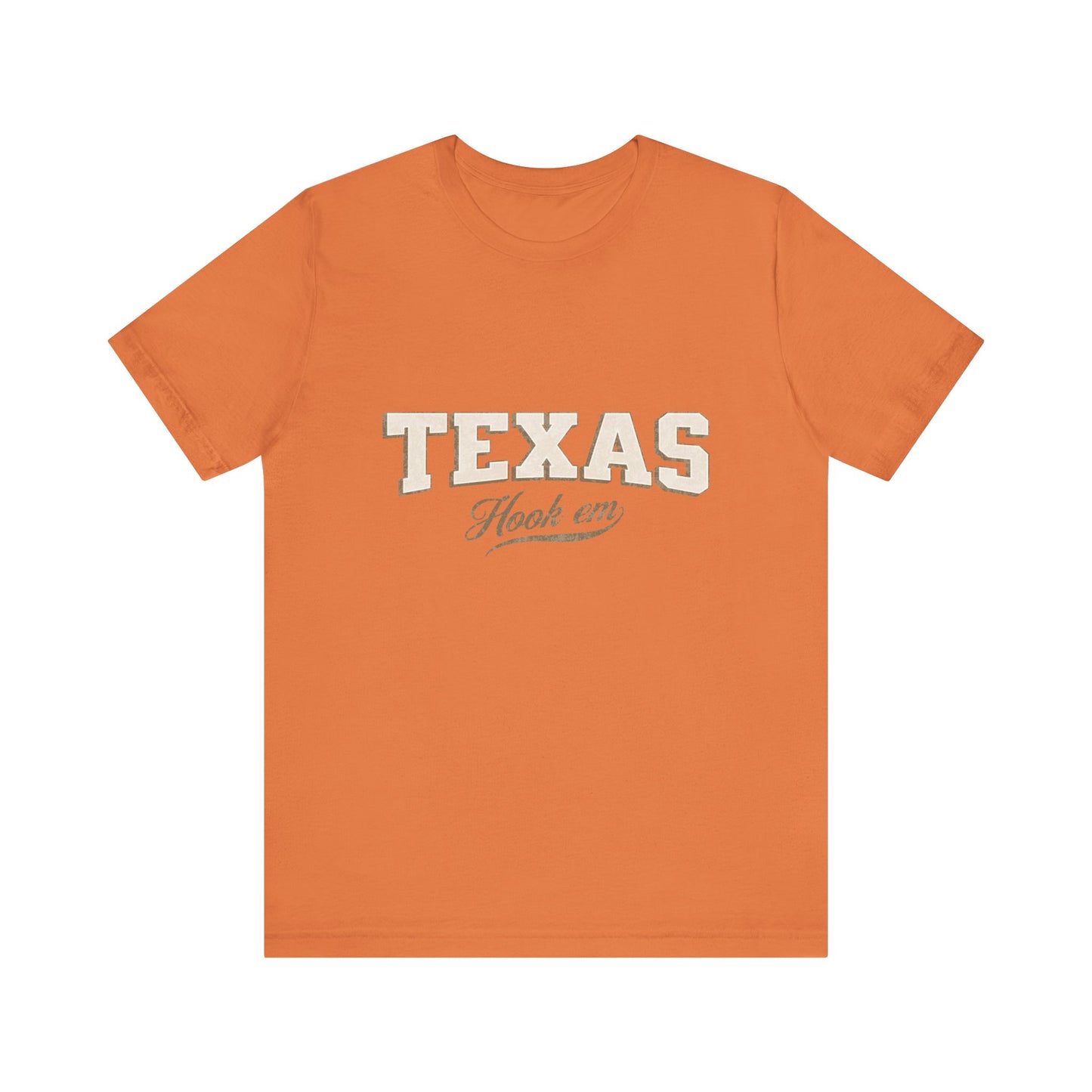 Texas Hook Em Vintage Neutral T-Shirt