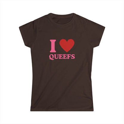 I Heart Queefs Fitted Tee