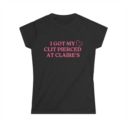 Pierced at Claire's Fitted Tee