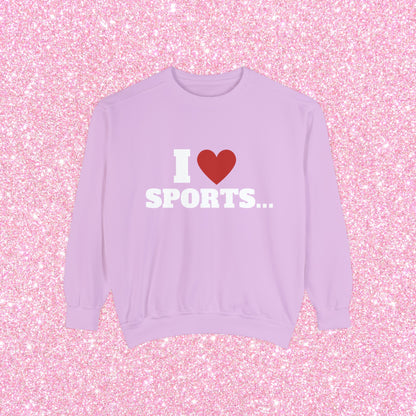 I Love Sports Crewneck Sweatshirt