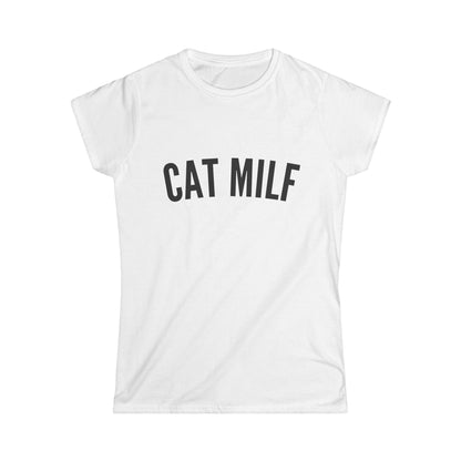 Cat MILF Fitted Tee