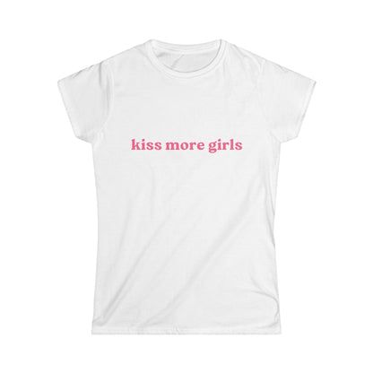 Kiss More Girls Fitted Tee