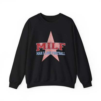 MILF Man I Love Football Retro Sweatshirt