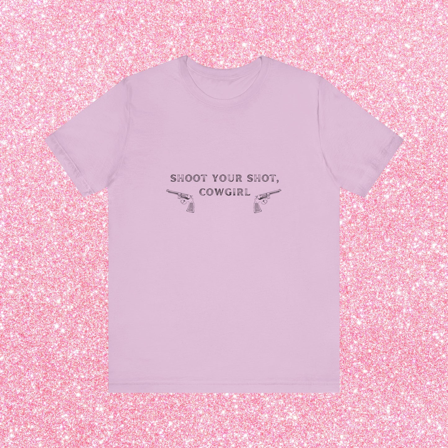 Shoot Your Shot Cowgirl, Soft Unisex T-Shirt