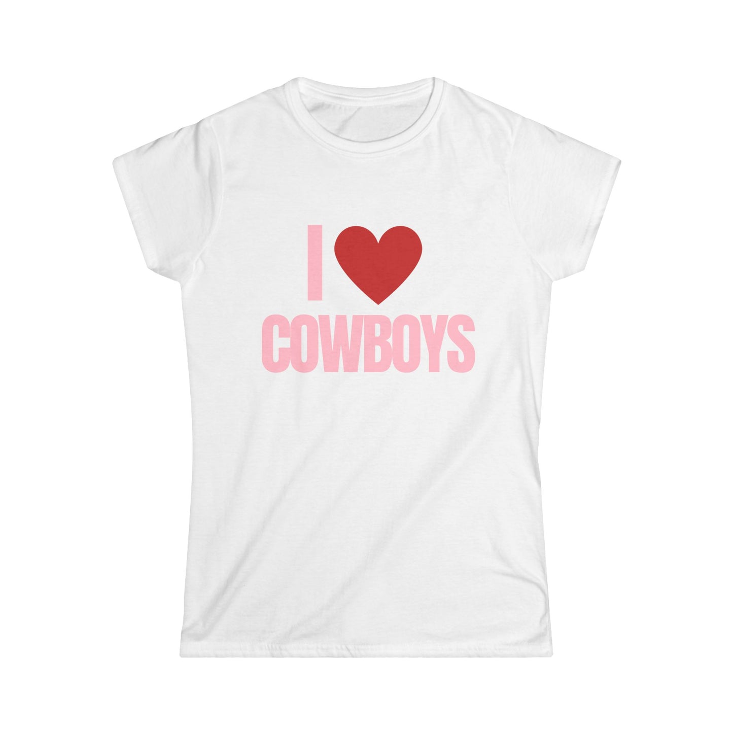 I Heart Cowboys Fitted Tee