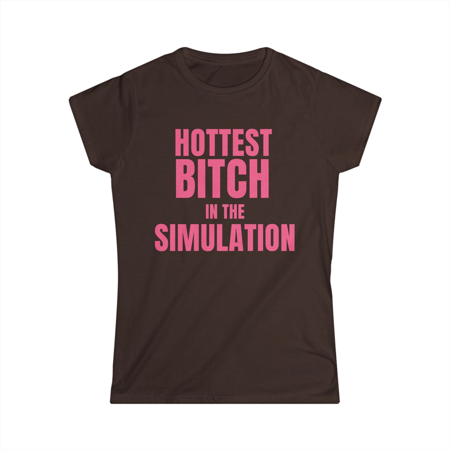 Hottest Bitch In The Simulation Fitted Tee